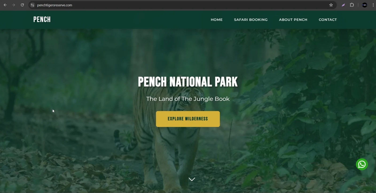 Pench Tiger Reserve website