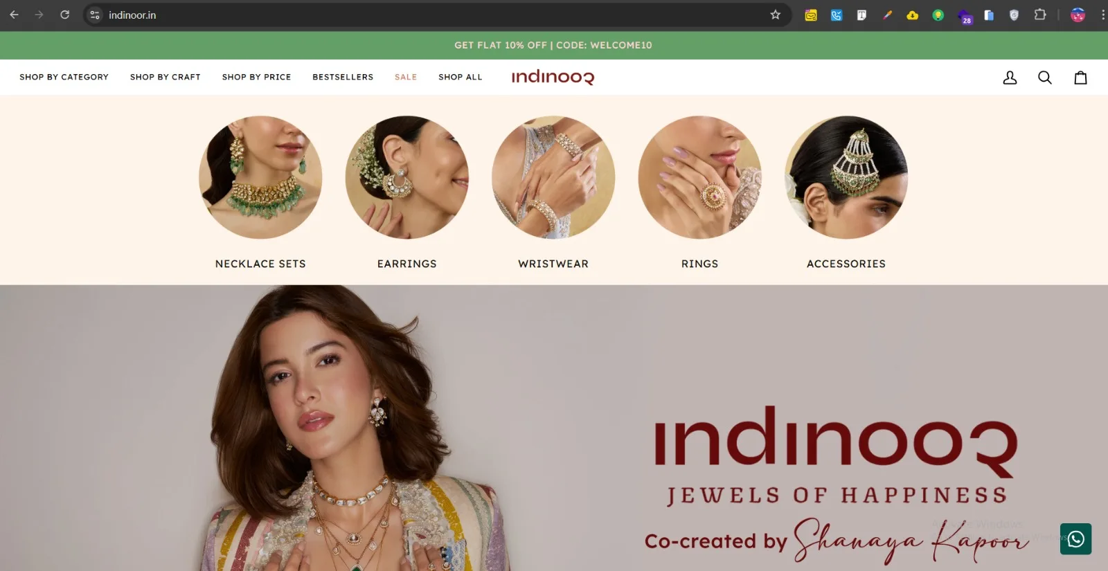 Indinoor website
