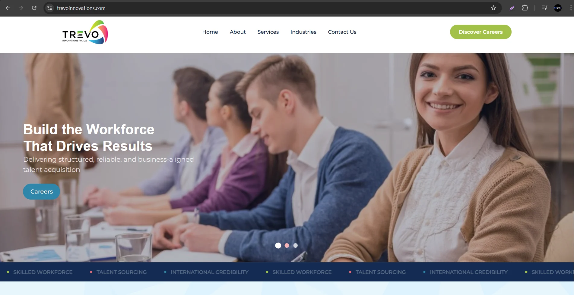 Trevo Innovations website